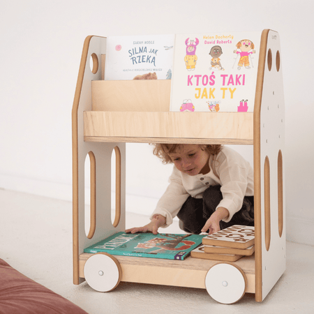 Bibliothèque / Étagère en bois - Voiture